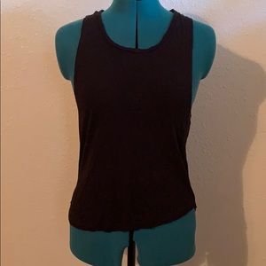 Forever 21 black tank top with twisted back